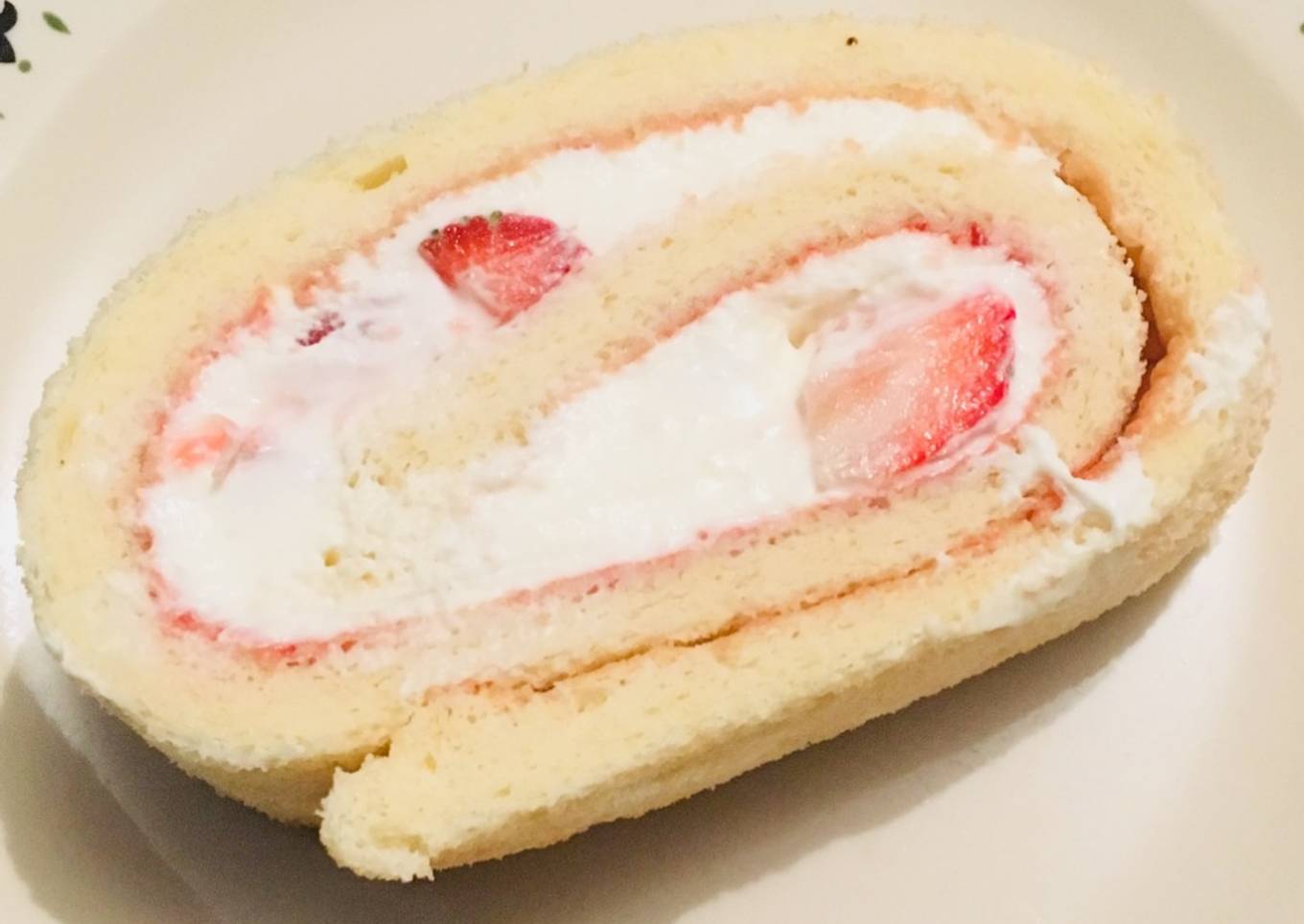 Japanese Strawberry Rolled Cake