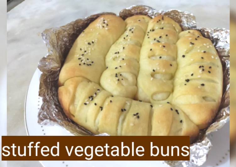 Recipe of Speedy Stuffed vegetable buns without oven