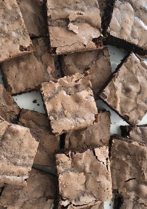 Una foto de Brownie casero fácil