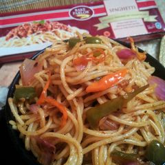 Vegetable chowmein A picture of Vegetable chowmein.
