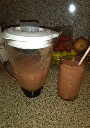 A picture of Apple Strawberry Smoothie.