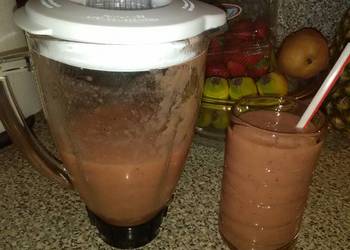 Easy Prepare Recipe Apple Strawberry Smoothie Delicious