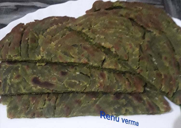 Palak lachha paratha