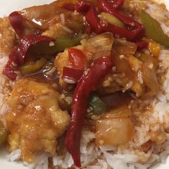 A picture of Sweet-and-sour chicken.