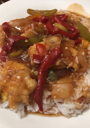 A picture of Sweet-and-sour chicken.