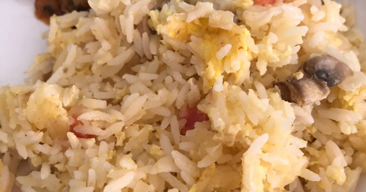 Arroz revuelto con huevo Receta de Amaru Maeda- Cookpad