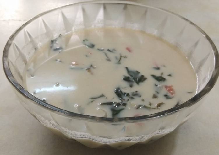 Recipe of Homemade Spinach soup