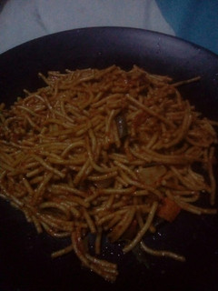 A picture of Tasty spaghetti/pasta.