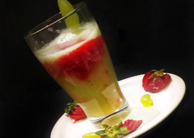 Recipe of Ultimate Grapes-Strawberry Juice