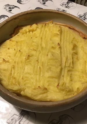 Une photo de Purée de pommes de terre roseval gratinée à l emmental