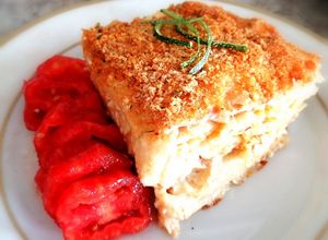 Una foto de Pastel de Fideos (budín de Rigatoni)