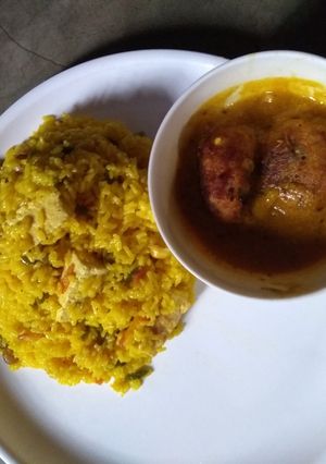 A picture of Mix vegetable pulav.