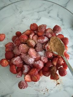 Una foto de Fresas con canela