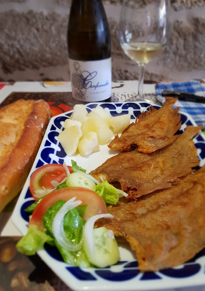 Una foto de Gallo (rapante) frito
