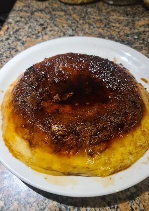 Una foto de Budín de Pan en el microondas