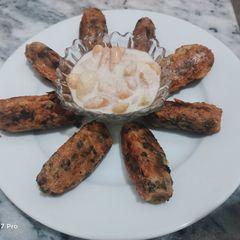 A picture of Fish kabab.
