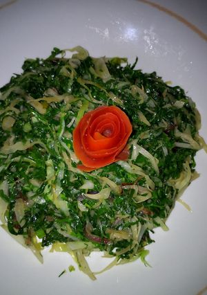 A picture of Cabbage and sukuma wiki #vegetablecontest.