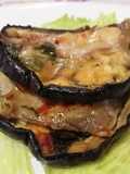Medaglione di Melanzane al Forno con Scamorza Affumica e Cotto