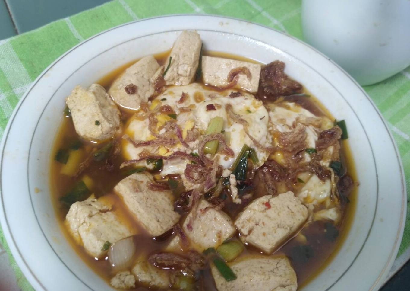 Simple Telur Tahu Kuah