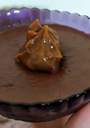 Una foto de Postre de chocolate light, sin azúcar 😋😋