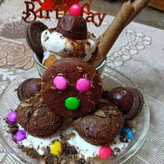 A picture of Ice cream cake #naareetv.