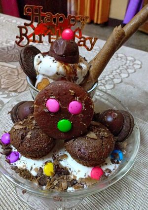 A picture of Ice cream cake #naareetv.