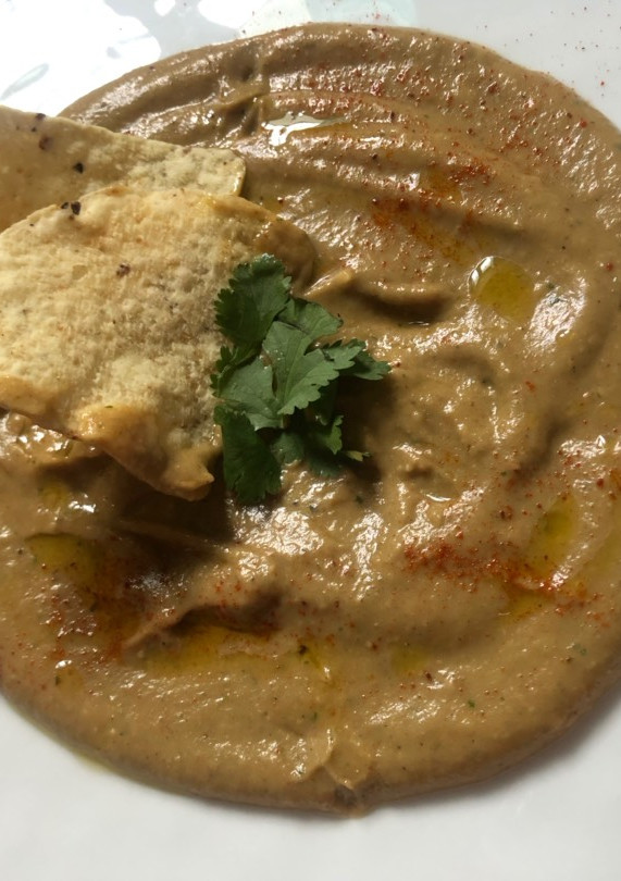 Una foto de Baba ganoush