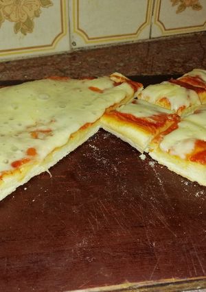 Una foto de Pizza