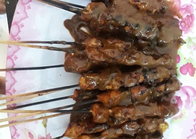 Cara Gampang Menyiapkan Sate ayam bumbu kacang, Bikin Ngiler