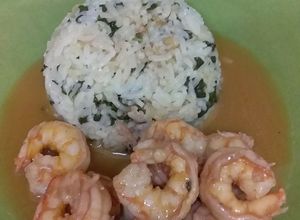 Una foto de Langostinos De Vainilla