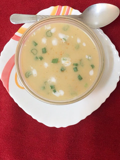 A picture of Sweet potato and Coconut Soup.