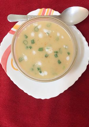 A picture of Sweet potato and Coconut Soup.