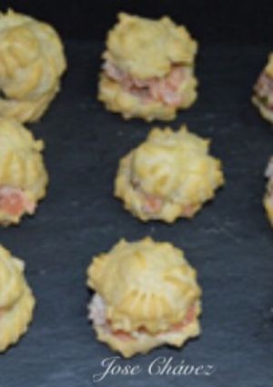 Una foto de Choux de salmón