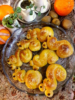 عکسی از دستور نان حلزونی کودکانه