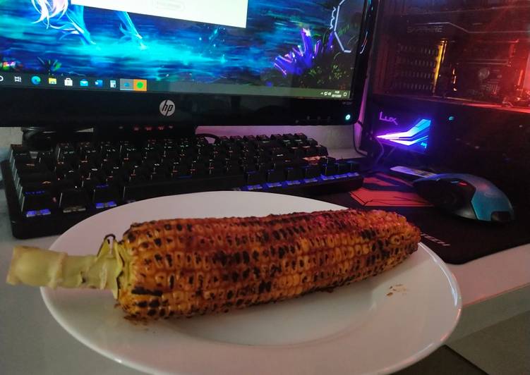 Resep Jagung bakar pedas manis Anti Gagal
