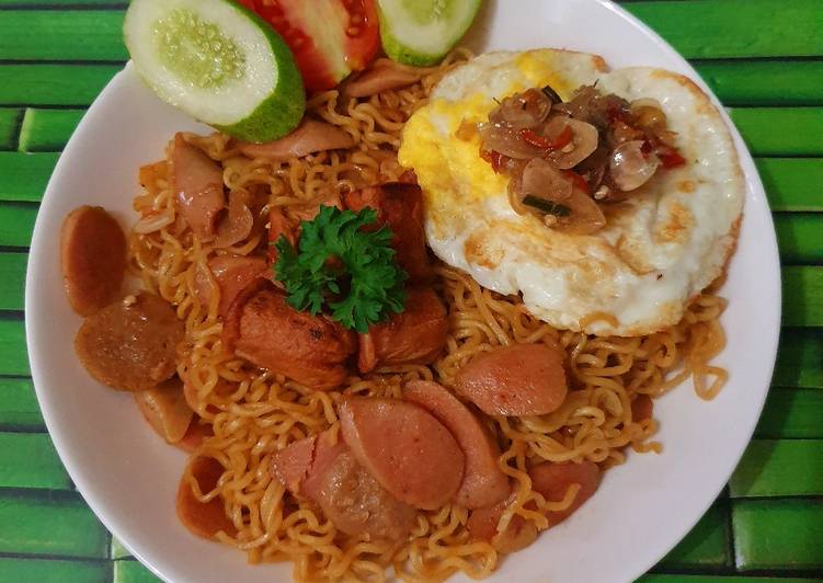 Resep Indomie Goreng Sosis, Anti Gagal