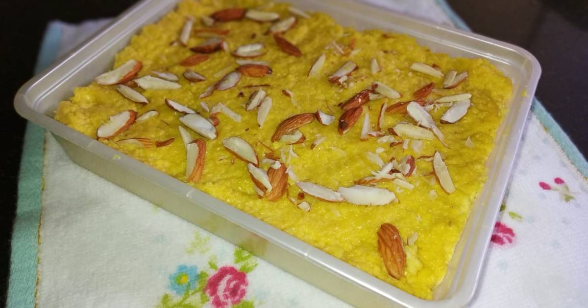 Kesariya kalakand Recipe by Vikash Kumar - Cookpad