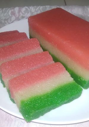 Foto resep Kue Rumput Fatimah/Kue Kelapa Kukus