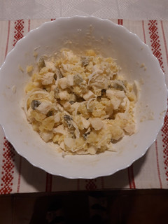 Vegyes krumplisaláta recept fotója