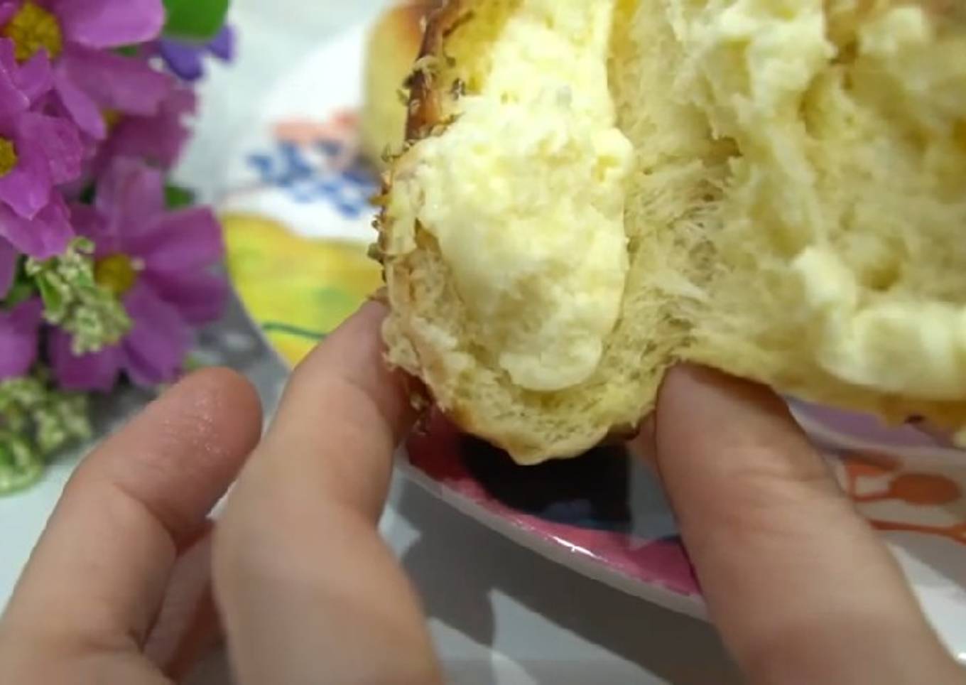 Cream Cheese Garlic Bread /Roti ala Korea