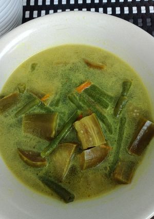 Foto resep Sayur lodeh (terung & kacang panjang)