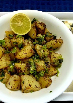 A picture of Farali Jeera Aloo.