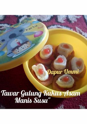 Foto resep Roti Tawar Gulung Kukus Asam Manis Susu