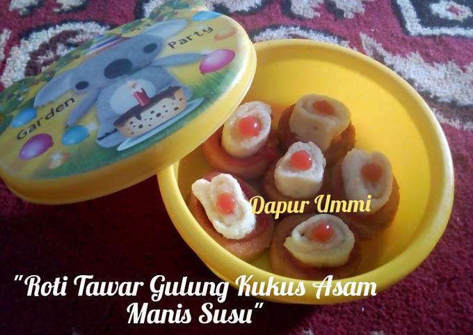 Roti Tawar Gulung Kukus Asam Manis Susu