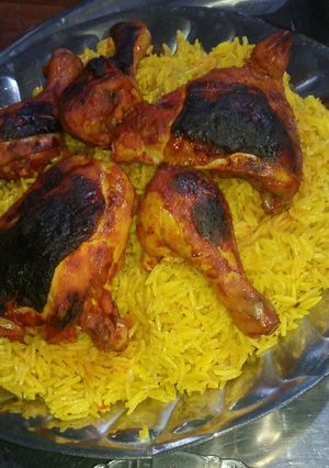 صورة لوصفة كبسة الدجاج