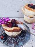 Cheesecake cotte con mirtilli e frutti di bosco