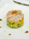 Crabmeat truffle salad with Mango and Avocado