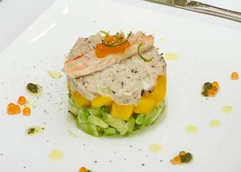 Easiest Way to Prepare Appetizing Crabmeat truffle salad with Mango and Avocado