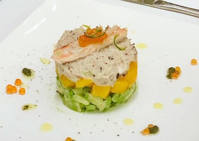 Simple Way to Make Speedy Crabmeat truffle salad with Mango and Avocado