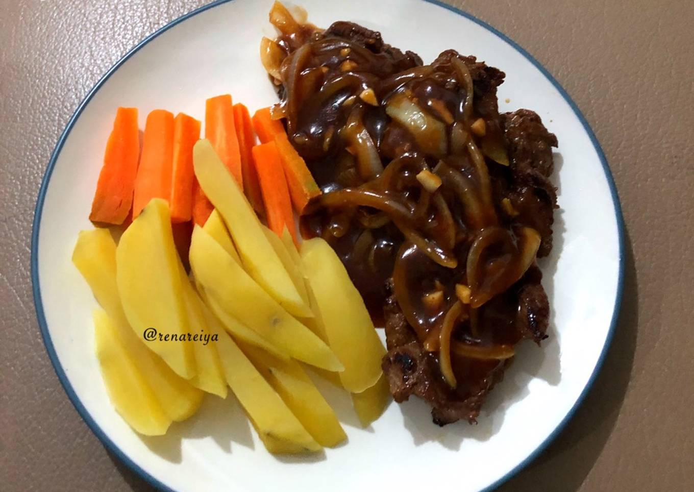 Beef Steak Teflon Simple